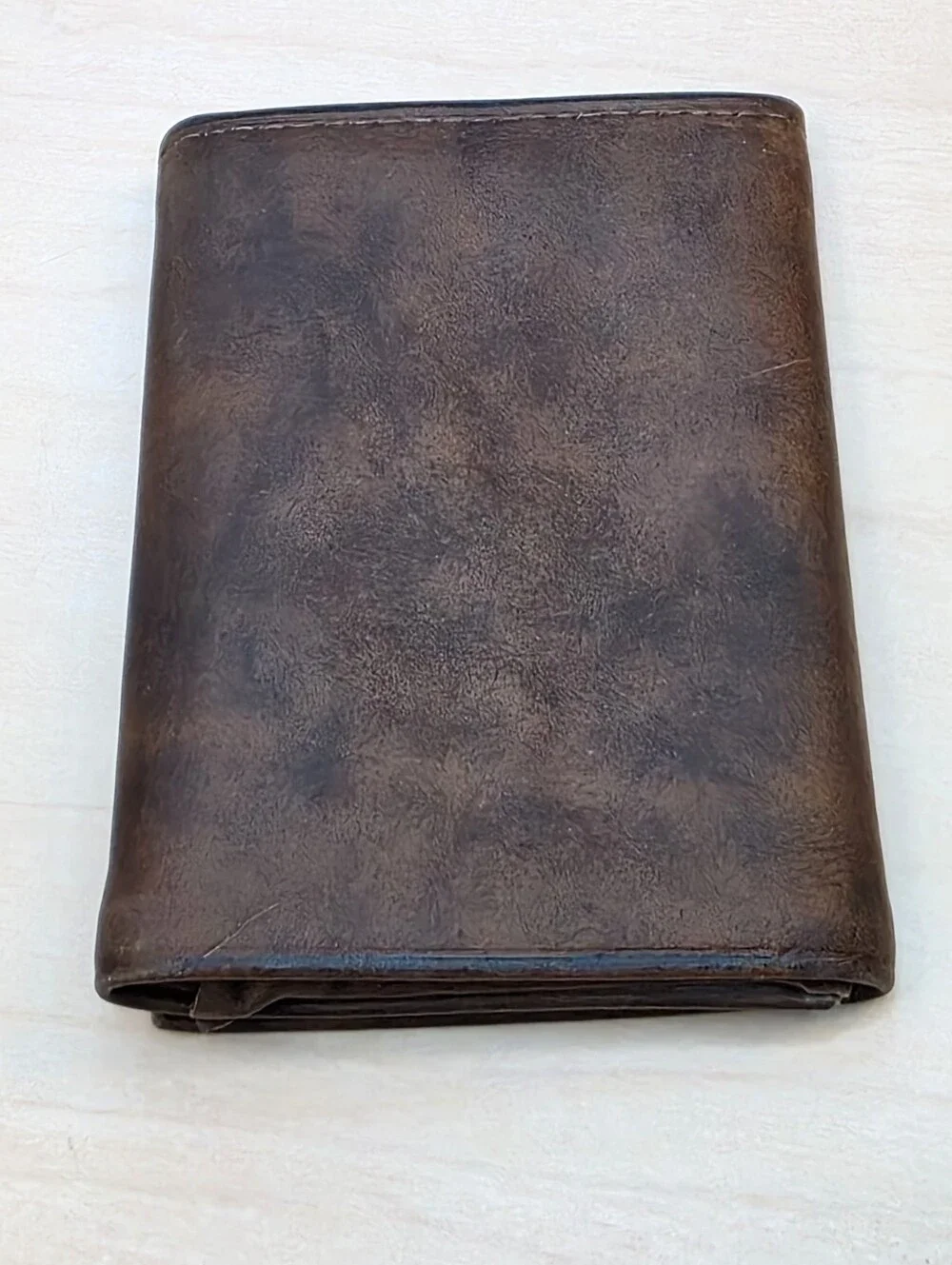 Vintage Rolfs American Classic Brown Cowhide Leather Trifold Wallet